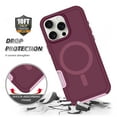 thumbnail image 4 of ShellTech Magnetic Phone Case for iPhone 14, Shockproof Dropproof Heavy Duty Protection Full Body Rugged Slim & Tough Durable Cover for Women Girls, Compatible with Magsafe,Winered, 4 of 5