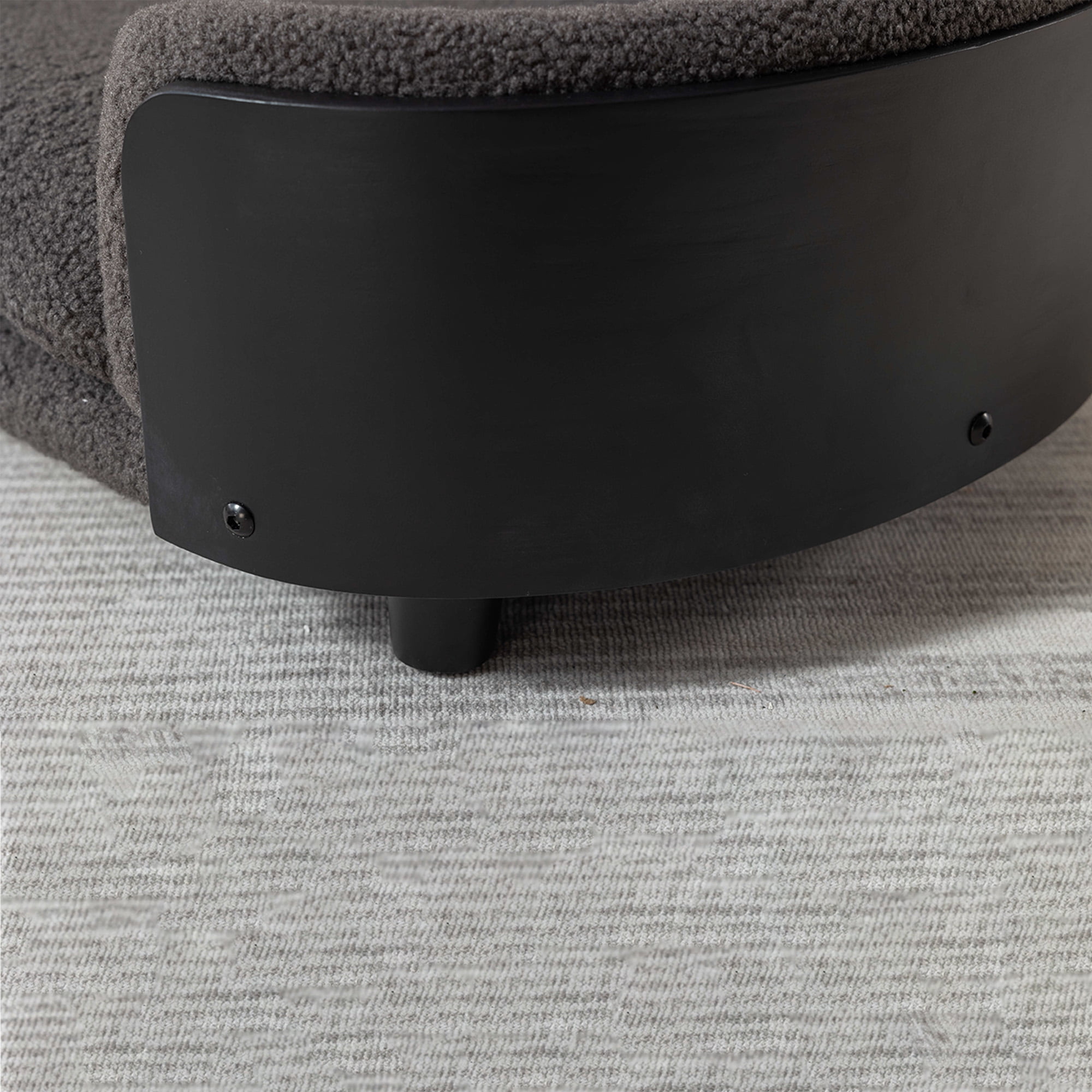 Pefilos 30" Elevated Pet Dog Bed with Solid Wood Legs and Walnut Bent Wood Back, Cashmere Cushion, Pet Sofa for Indoors Dogs, Dark Gray Pefilos 30" Elevated Pet Dog Bed with Solid Wood Legs and Walnut Bent Wood Back, Cashmere Cushion, Pet Sofa for Indoors Dogs, Dark Gray