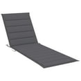 thumbnail image 2 of vidaXL Patio Lounge Chair Porch Sunbed Poolside Sunlounger with Cushion Bamboo, 2 of 48