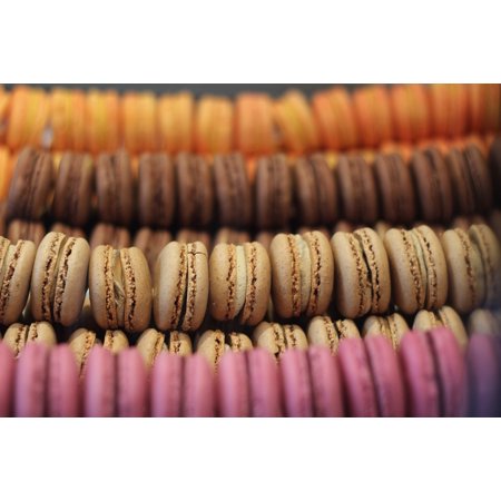 LAMINATED POSTER French Macaroons Dessert Macarons Bakery Poster Print 11 x