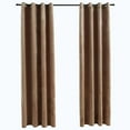 thumbnail image 5 of vidaXL Curtains 2 Pcs Roller Blackout Curtains Window Blinds with Rings Velvet, 5 of 5