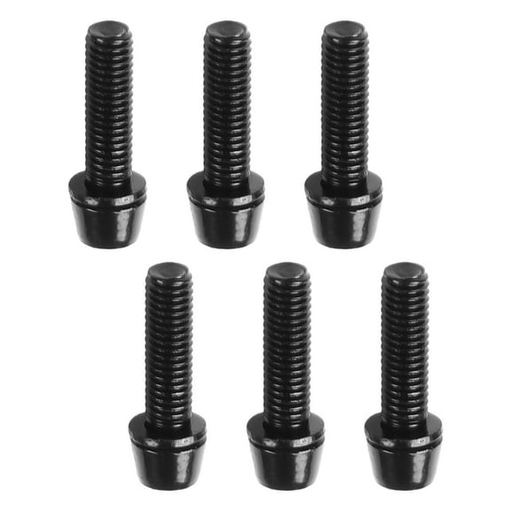 6Pcs/Set Bicycle Handlebar Screws M5*18Mm Mtb Stem Riser Screw In Bolts High Quality Bike Stem Fixing Accessories Bicicleta Black Fangkenuo