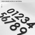thumbnail image 4 of Numbers and Letters for Outdoor House, Modern House Address Numbers Decoration, Acrylic Numbers for House, Apartments, Offices, Warehouses, 5 Inch Numbers, 4 of 9