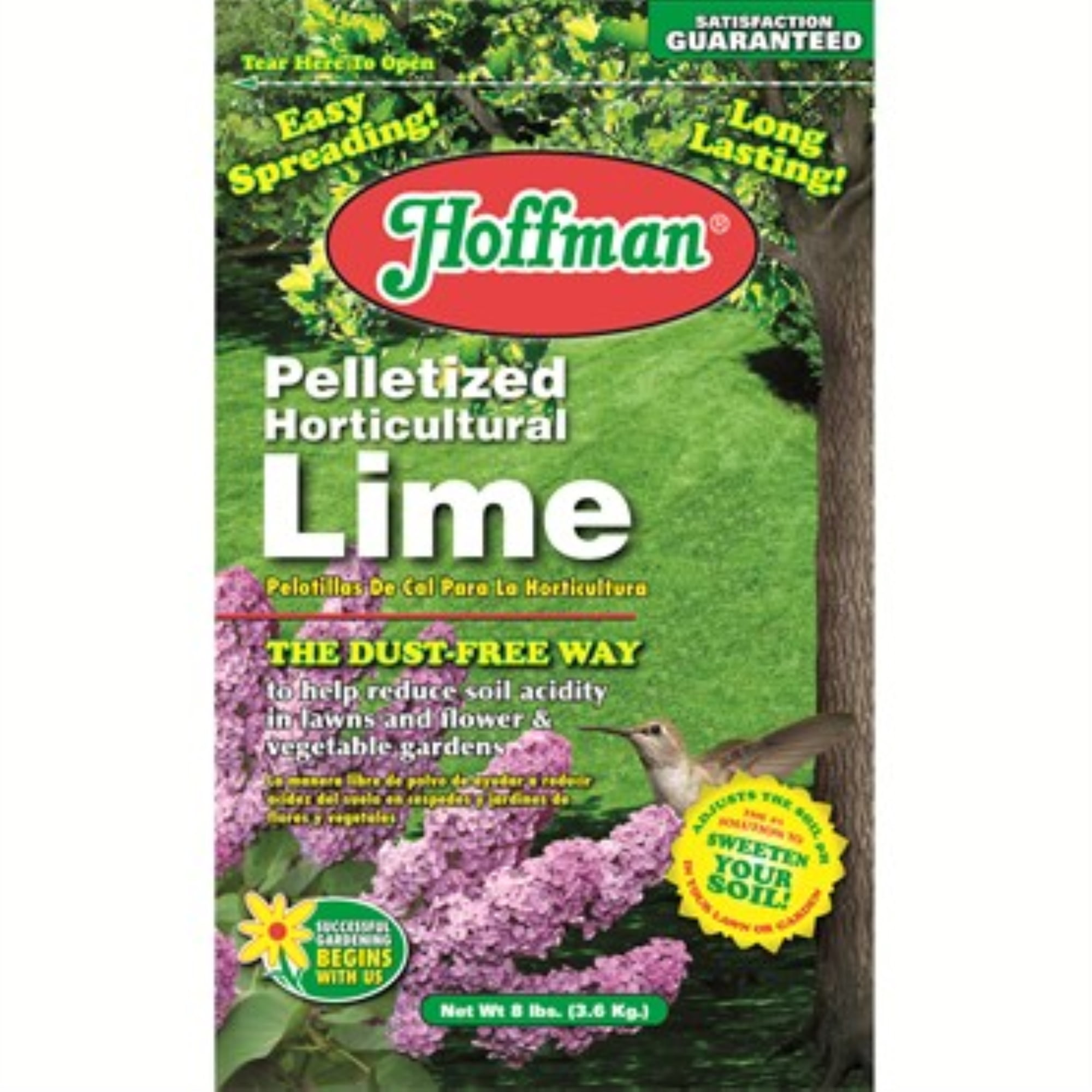 Hoffman Pelletized Horticultural Lime For Acidic Soils, 8 Pound Bag