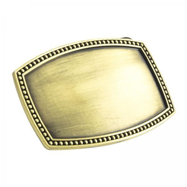 yuksok 2xMetal Belt Buckle for 4cm Width Belt Cowboy Buckles Replacement DIY Gold