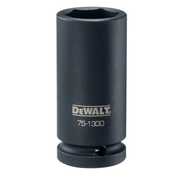 Empalme de impacto DEWALT DWMT75130B, 3/4, profundidad, 6 puntos, 27 mm