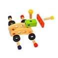 thumbnail image 1 of Caja de herramientas de reparación para niños, 35 piezas, juguetes educativos de dibujos animados de madera para bebés, herramientas de reparación de madera para bebés, juego de bricolaje hecho a medida para la perfección, 1 of 7