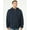 Navy, variant on Burnside - Polar Fleece Quarter-Zip Hooded Pullover - 3600 - Navy - Size: L