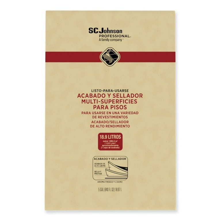 Ready-To-Use Multi-Surface Floor Finish Plus Sealer, Light Fresh Scent, 5 gal Bag-in-Box