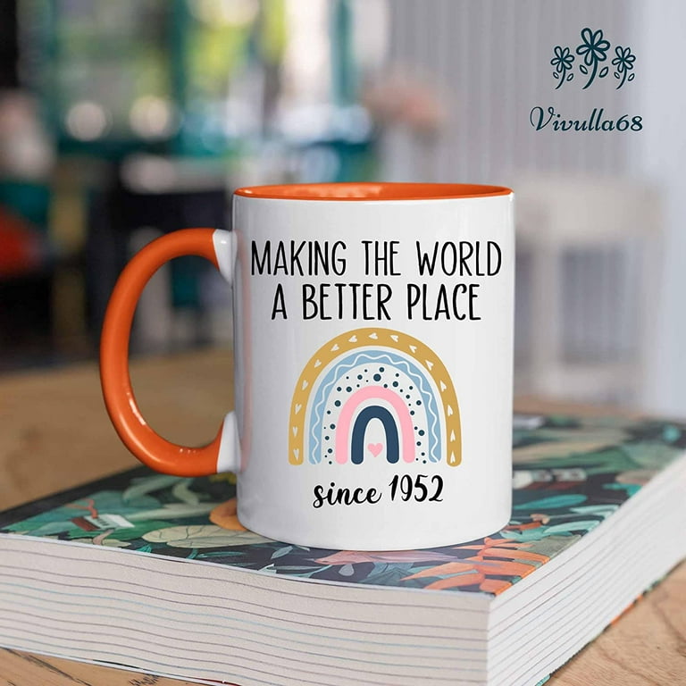 70th Birthday Coffee Mug, 70th Birthday Gifts For Women, 70th Birthday Gifts ,70th Birthday Gifts For Men, 70 Year Old Birthday Mug, 70th Gift For  Women, Orange Mug - Walmart.com