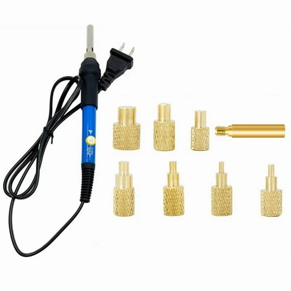Heat Set Insert Soldering Iron Tip M2-M6 Brass Hot Melt Inset Nut Embedded Thread Insertion Kit for 3d Printing US-Plug