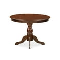 thumbnail image 3 of East West Furniture V076BR202-6 6-Piece Fashionable Modern Dining Table Set a Superb Distressed Jacobean dining table Top and Distressed Jacobean Wood Bench and 4 Beautiful Linen Fabric Parson Dining, 3 of 4