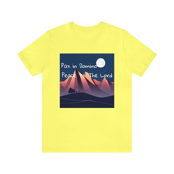 Unisex Jersey Short Sleeve Classic T-Shirt Peace to the Lord Pax In Domino