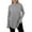 A-Grey45, variant on Bibifish Womens T-shirts trendy solid color Long Sleeve tee tops Casual Loose fit Round Neck stretchy long T shirt Tops for ladies