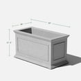 thumbnail image 4 of Veradek Brixton Long Planter Box 33" Plastic Planter - Gray, 4 of 10