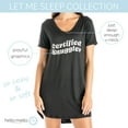 thumbnail image 3 of Hello Mello Let Me Sleep Lounge Sleepshirt V-Neck Short Sleeve Sleepwear, Certified Snuggler Medium/Large (Women's), 3 of 9