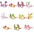 thumbnail image 3 of Pascua Glasses Glasses Animal Dress-Up juego Disfraces Cumpleaños Plástico EyeGlasses Decoración Regalos Accesorios Adornos Tipo 11 Eigraketly AP004901-11, 3 of 7