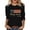 T Shirts for Women Clearance under $5 Black, variant on VOUZZA Womens 3/4 Sleeve 4th of July Shirts USA Flag Crewneck 250 Years Anniversary Blouse Casual Stylish Clothing