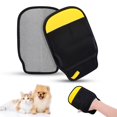 thumbnail image 1 of 2 guantes de depilación para mascotas, guantes para quitar el pelo de perros y gatos con agujero para el pulgar para un mejor ajuste, herramienta reutilizable de depilación para mascotas, 1 of 7