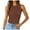 X4 Brown, variant on Daznico Camisoles for Women,Women's Square Neck Vest Summer Basic Tank Top for Going Out,Camisole Tops for Women(Color:White,Size:XL)