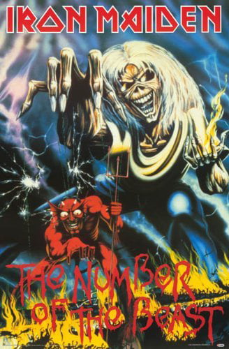 IRON MAIDEN NUMBER OF THE BEAST POSTER PRINT NEW 24x36 FREE SHIPPING 