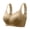 Khaki, variant on Bras For Women Comfortable Push Up New Plus Size No Underwire Top Thin Breathable Big Breasts To Show Small Beauty Back Four Bra