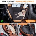 thumbnail image 2 of YJGF - Extensor de asiento trasero, funda de asiento de coche para perro, colchón de aire para camping, cama de viaje, colchón no inflable para coche, SUV, camión (negro), 2 of 5
