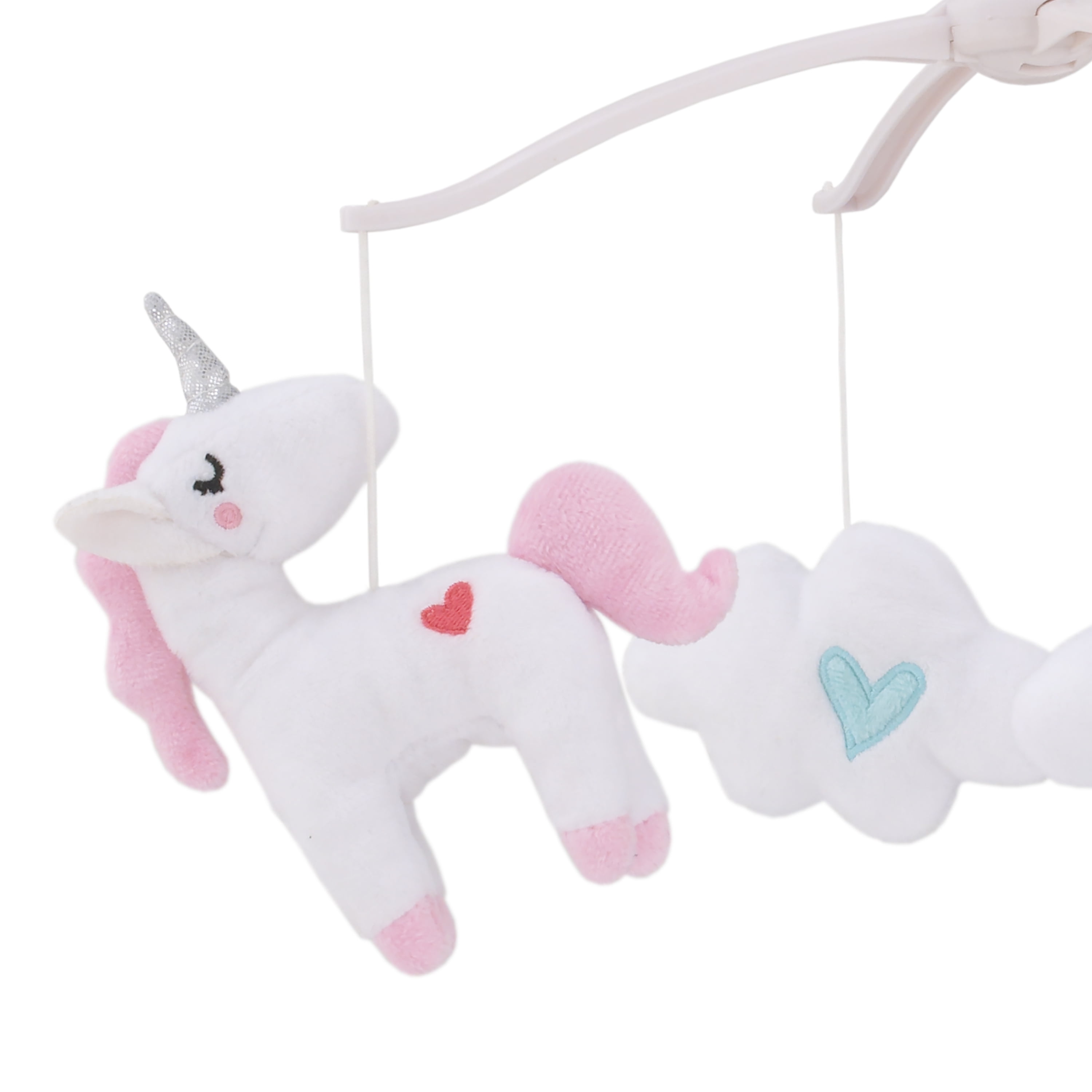 Little Love by NoJo Rainbow Unicorn Aqua Musical Mobile for Infant Nursery