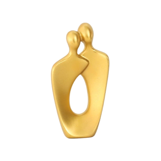 Adorno de estatua de pareja, figuras abstractas modernas, estatuas de amantes, esculturas de pareja estilo B