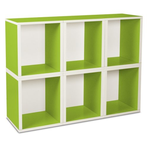 Way Basics Modular 6 Cube Tall Bookcase