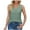 A Green Tank tops for Women, variant on HAPIMO Women's Slim Tank Tops Tunic Summer Beach Tees Sleeveless Fitness V Neck Button Shirts Workout Casual Elegant Tops for Teen Girls Trendy Solid Color Eyelet Black