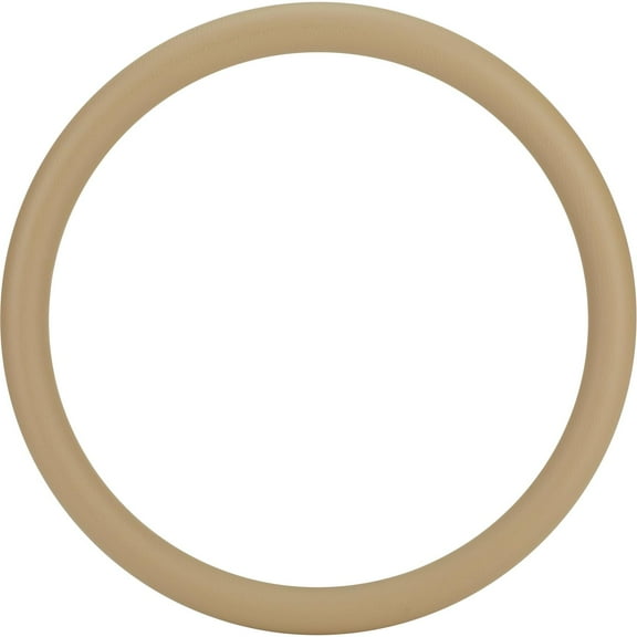 Speedway Motors Beige Leather Steering Wheel Half Wrap for 14 Inch Wheels, Bolt-On Injection Molded Core with Soft Leather Covering to Upgrade Interior Appearance