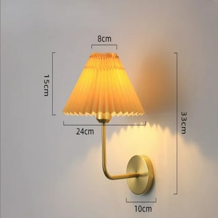 

LIGJUN Luxurious elegant and durable modern retro wall lamp with reading light for all rooms - Stylish and simple lighting fixture with high temperature resistance for long-lasting use -