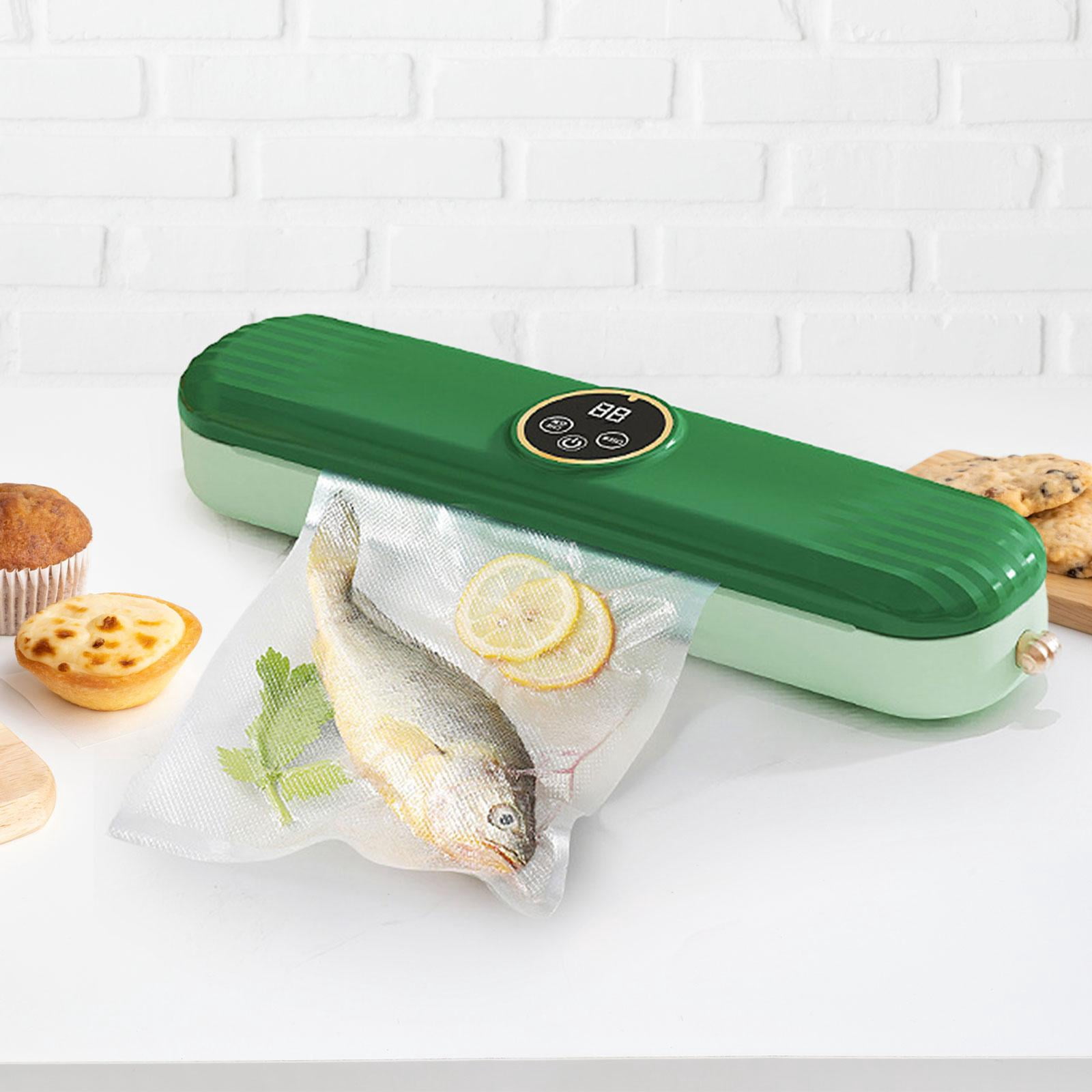 Fiocias Vacuum Sealer Machine Food Preservation Packaging Sealer for Bread Meat Nuts