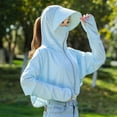 thumbnail image 3 of HaoXianJianWomen's Sun Protective Jacket Full Zip UPF Sun Protection Clothing Lightweight Long Sleeve Hoodie Sun Shirt, 3 of 3