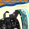 thumbnail image 5 of Cat and Skull Gothic Pattern 17" School Backpacks for Teens,Waterproof Oxford Fabric,S-Shape Padded Straps for School,Travel,Hiking,Camping, 5 of 6