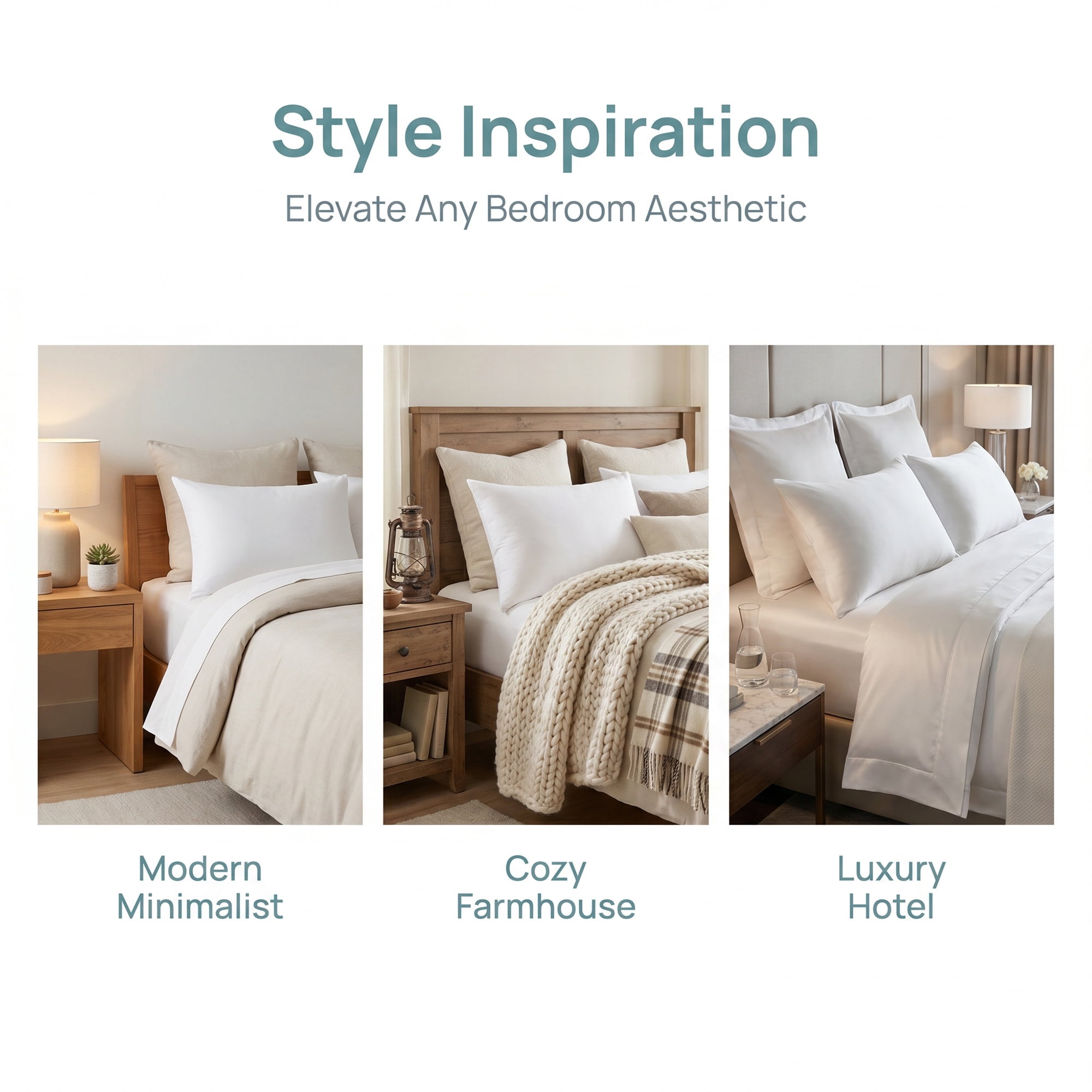 Unique Bargains Standard-size Zippered Pillow Protector Waterproof Polyester White
