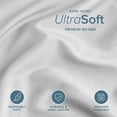 thumbnail image 4 of Bare Home Luxury Duvet Cover and Sham Set - Premium 1800 Collection - Ultra-Soft - King Oversized, Cloud Gray, 3-Pieces, 4 of 10