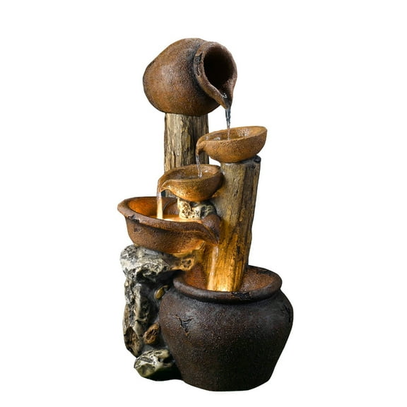 Pentole Pot Outdoor Fountain with Illumination