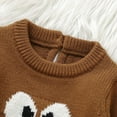 thumbnail image 5 of XIMIN Baby Girl Boy Jumpsuit Cute Turkey Embroidery One Piece Bodysuit Long Sleeve Sweater Romper Infant Newborn Thanksgiving Outfits Fall Clothes, 5 of 8