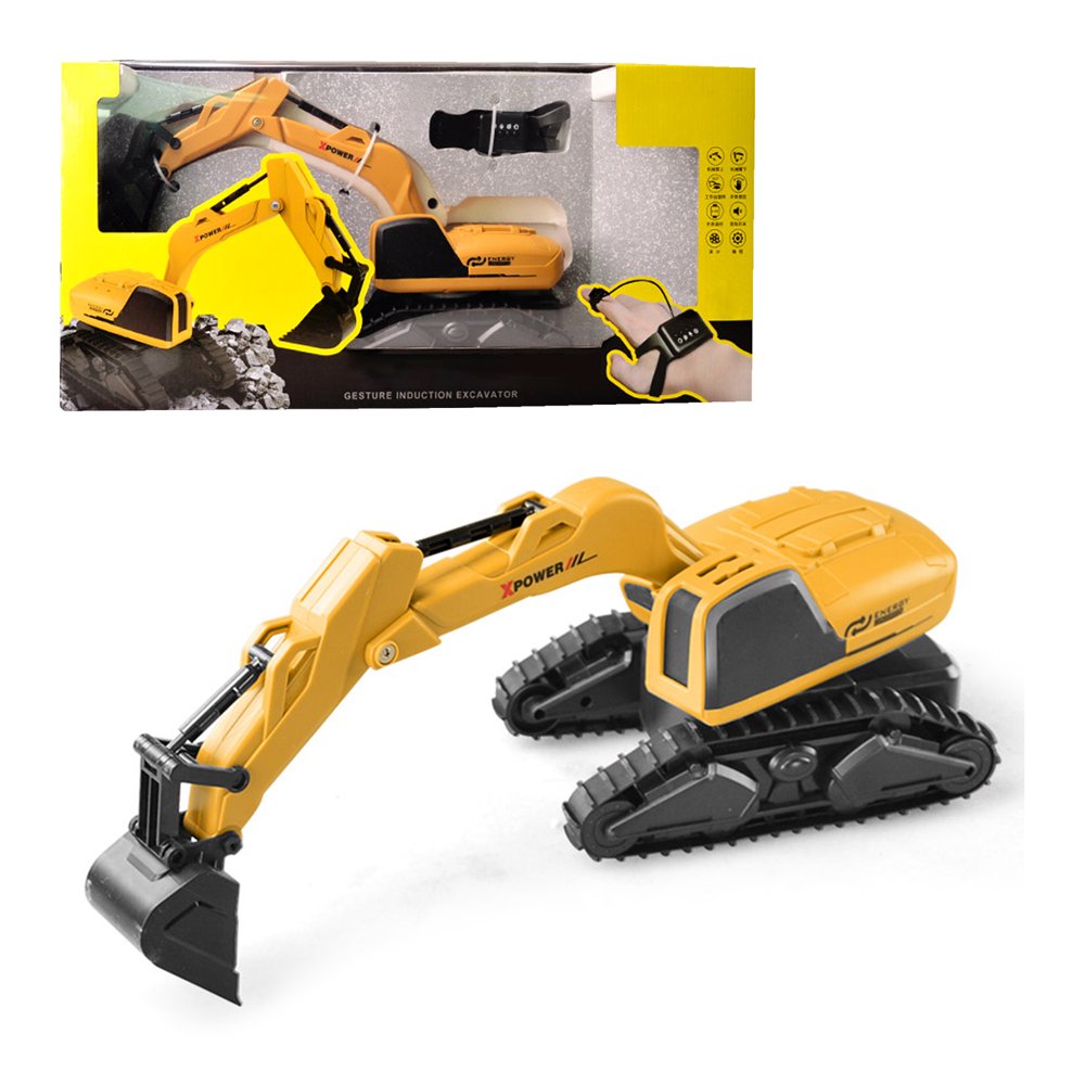 Excavator Toy Remote Control 360 Rotatable Digger Toys for Boys