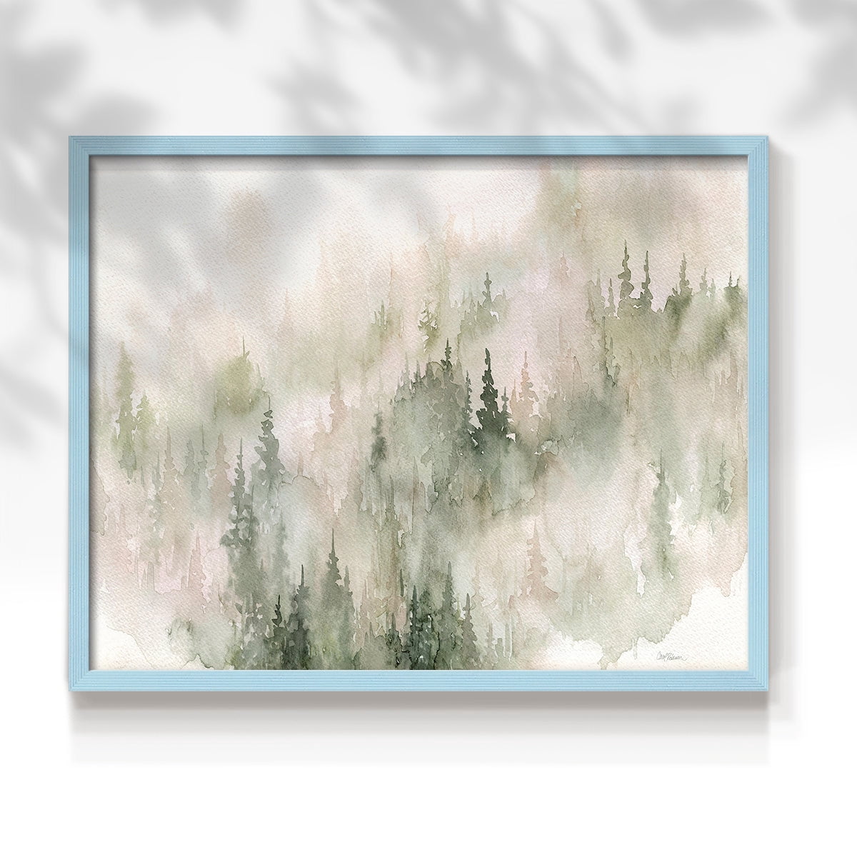 Misty Mountain Sides by Carol Robinson - Restickable Framed Giclée Print