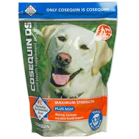 Nutramax Cosequin Maximum Strength (DS) Plus MSM Joint Health Dog , 120 Soft