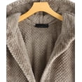thumbnail image 6 of Women's Fashion Temperament Pure Color Hooded Double-sided Velvet Sweatshirt Coat, 6 of 9