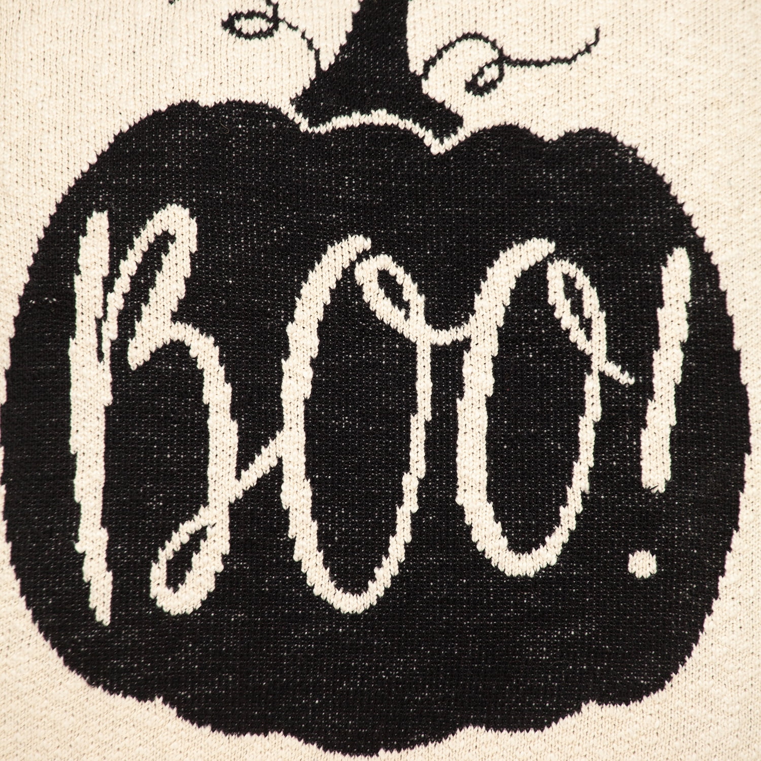 Parkland Collection Baby 20x20" Pumpkin Cotton Throw Pillow in Off White/Cream