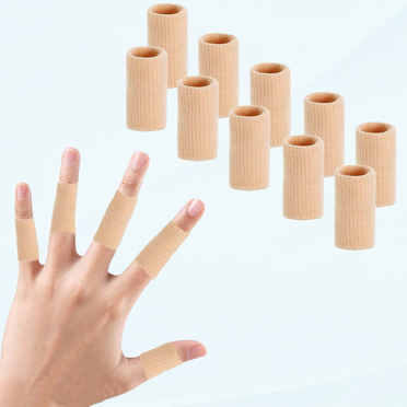 20Pcs Finger Compression Sleeves Support, Finger Sleeve Protectors Cots Thumb Brace for Trigger Finger Arthritis Swelling Basketball Sport, Breathable Elastic Pain Relief