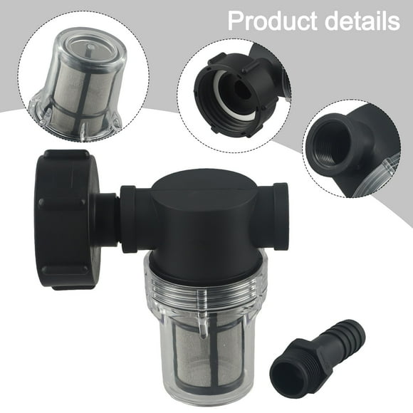 1x IBC Rain Barrel Filter Hose Connector Water 100 Mesh Stainless Steel Strainer