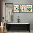 thumbnail image 4 of Black Cat Bathroom Canvas Wall Art Funny Cute Vintage Cats Wall Decor Pictures Green Plants Black Cat Posters Prints for Bathroom Home Decorations, 4 of 6