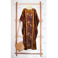 thumbnail image 5 of HAPPY BAY Women's Summer Batik Caftan Loungewear House Dashiki Dress Kaftan Nightshirts for Women Sleepwear 2X-3X Coffee, Chevron, 5 of 5