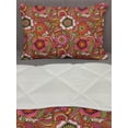 thumbnail image 3 of Ethnic Comforter & Sham Bedding Set, Oriental Style Botanical Flourishing Nature Pattern Motley Art Spring Theme, 3 pcs Duvet Set Microfiber Filling Quilt, 5 Sizes, Multicolor, by Ambesonne, 3 of 4